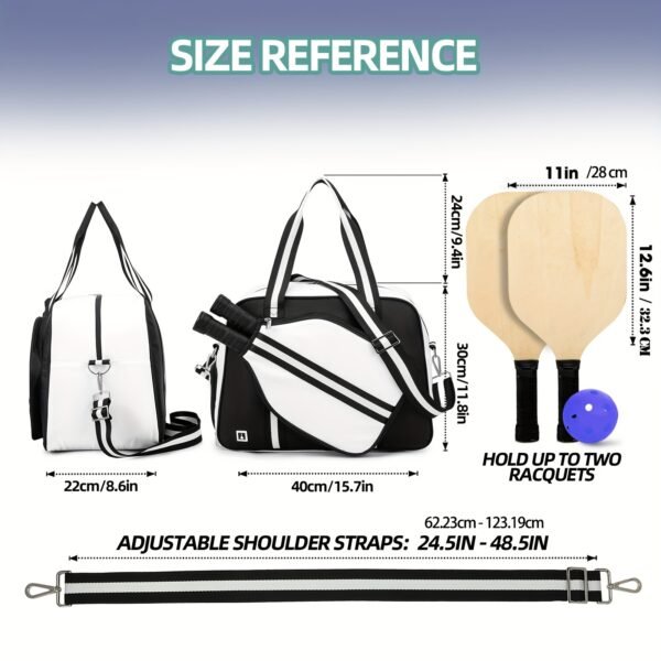 Unisex Pickleball Bag With Shoe Compartment