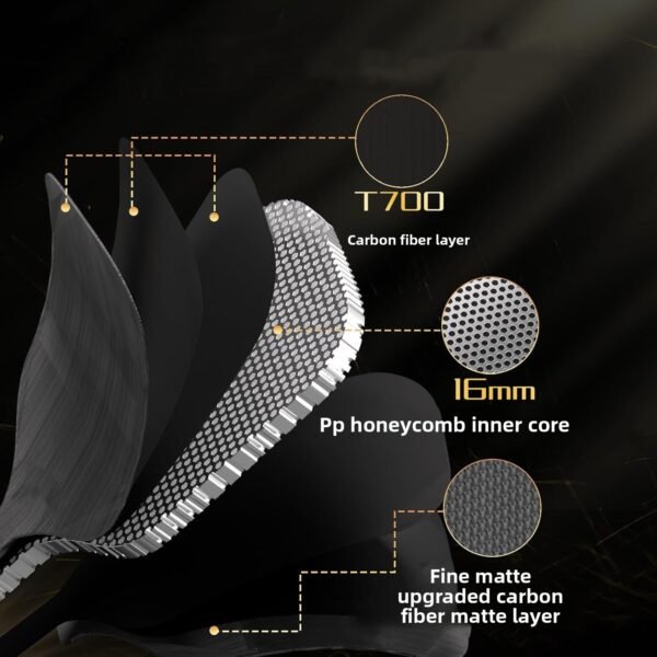 Professional-Grade T700 Carbon Fiber Pickleball Paddle