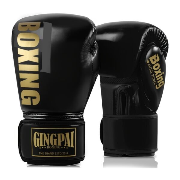 A Pair of PU Boxing Gloves with Breathable Palms