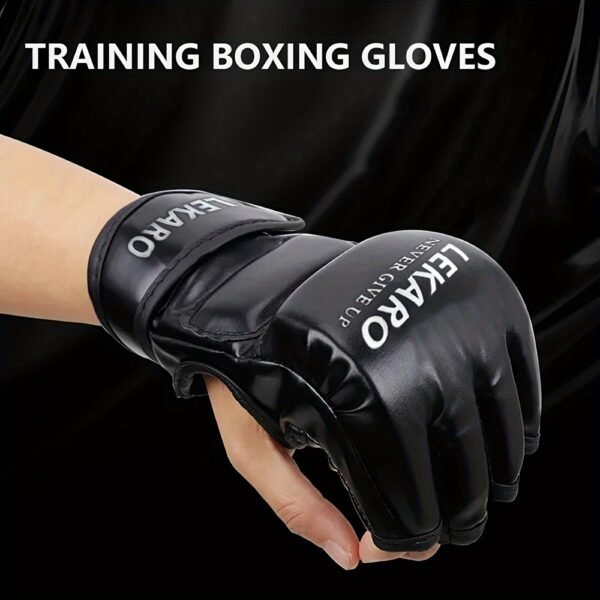 Boxing half-finger gloves, adult boxing gloves