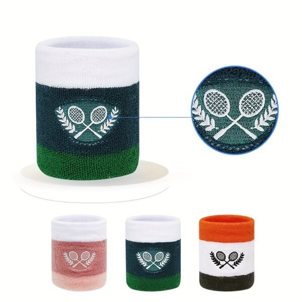 Breathable High-Elasticity Sports Arm Sleeves with Tennis Racket & Ball Design