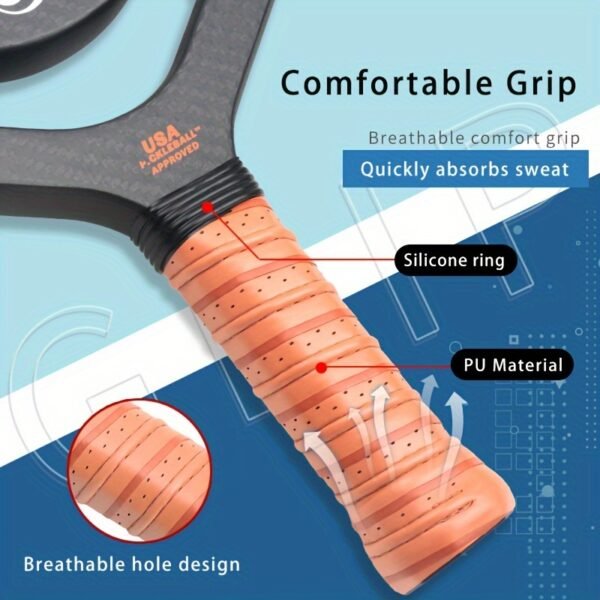 X-Ace Apex 3K Carbon Fiber Pickleball Paddle with Carrying Case