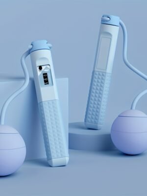 Two-in-one Adjustable Jump Rope with Weighted Cordless Design