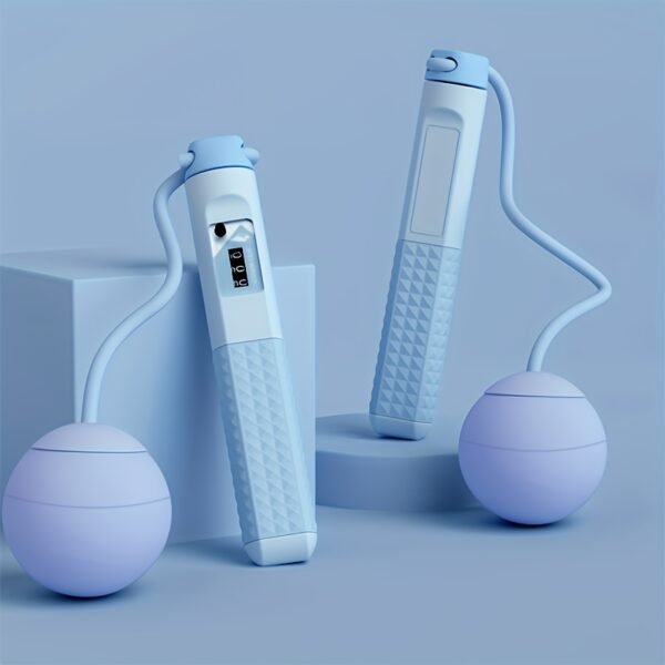 Two-in-one Adjustable Jump Rope with Weighted Cordless Design