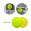 A Set of 12 Rough-Textured Pickleballs Featuring a Seamless Design with 40 Holes