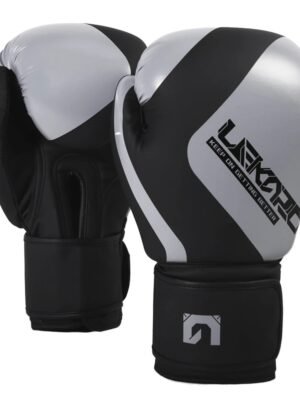 Professional Adult Boxing Training Gloves in Gray And Black