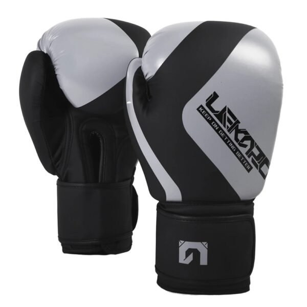 Professional Adult Boxing Training Gloves in Gray And Black