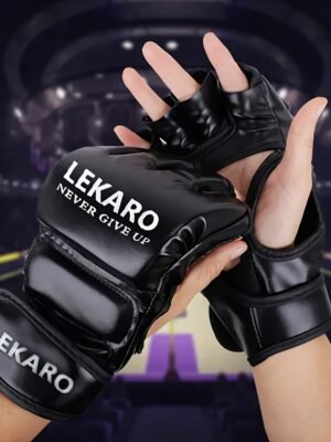 Boxing half-finger gloves, adult boxing gloves