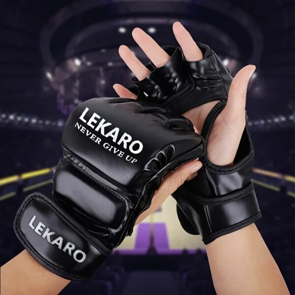 Boxing half-finger gloves, adult boxing gloves