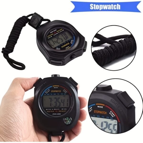 Multi-Function Electronic Digital Sport Stopwatch Timer,