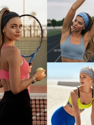 Non-Slip Headbands for Women Designed for Workouts  random colour
